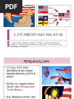 1.3 Pembentukan Malaysia