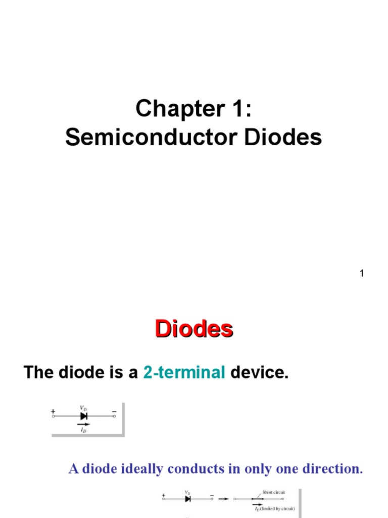 Overview of Semiconductor Diodes | PDF | P–N Junction | Diode