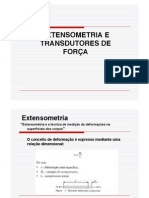 EXTENSOMETRIA E TRANSDUTORES DE FORÇA