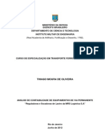 Análise de Confiabilidade de Equipamentos de Via Permanente