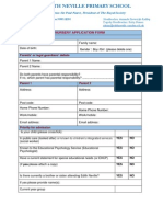 Nursery Application Form 2015 16 PDF