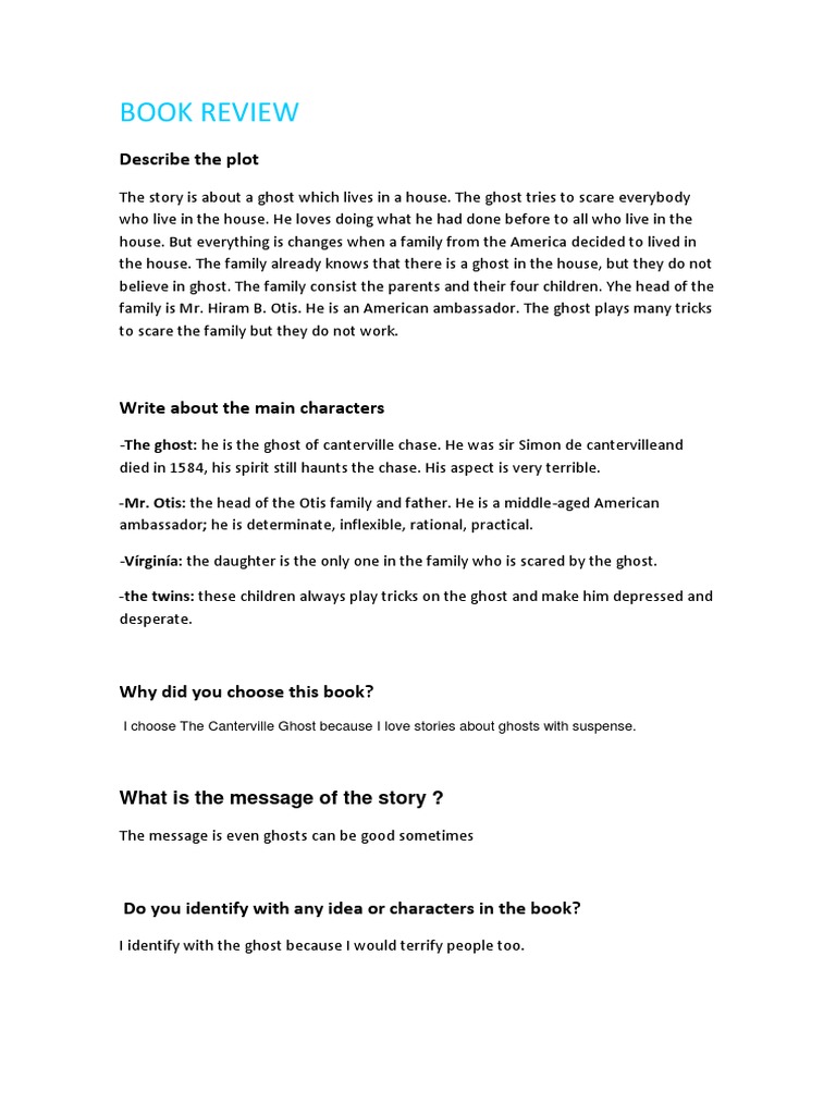 Book Review: Describe The Plot | PDF