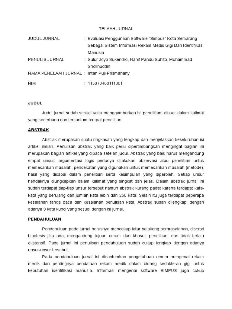 Telaah Jurnal