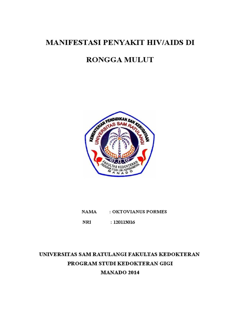 Manifestasi HIV AIDS Di Rongga Mulut | PDF