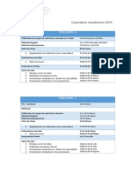 Calendario Acad Pregrado 2015