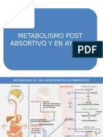 Metabolismo en Ayunas-Postabsortivos
