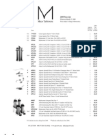 Myco Tableware - Price List, April 2009