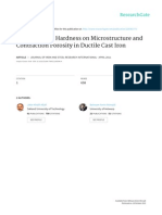 Effect of Mold Hardness on Microstructure and Contraction Porosity in Ductile Cast Iron