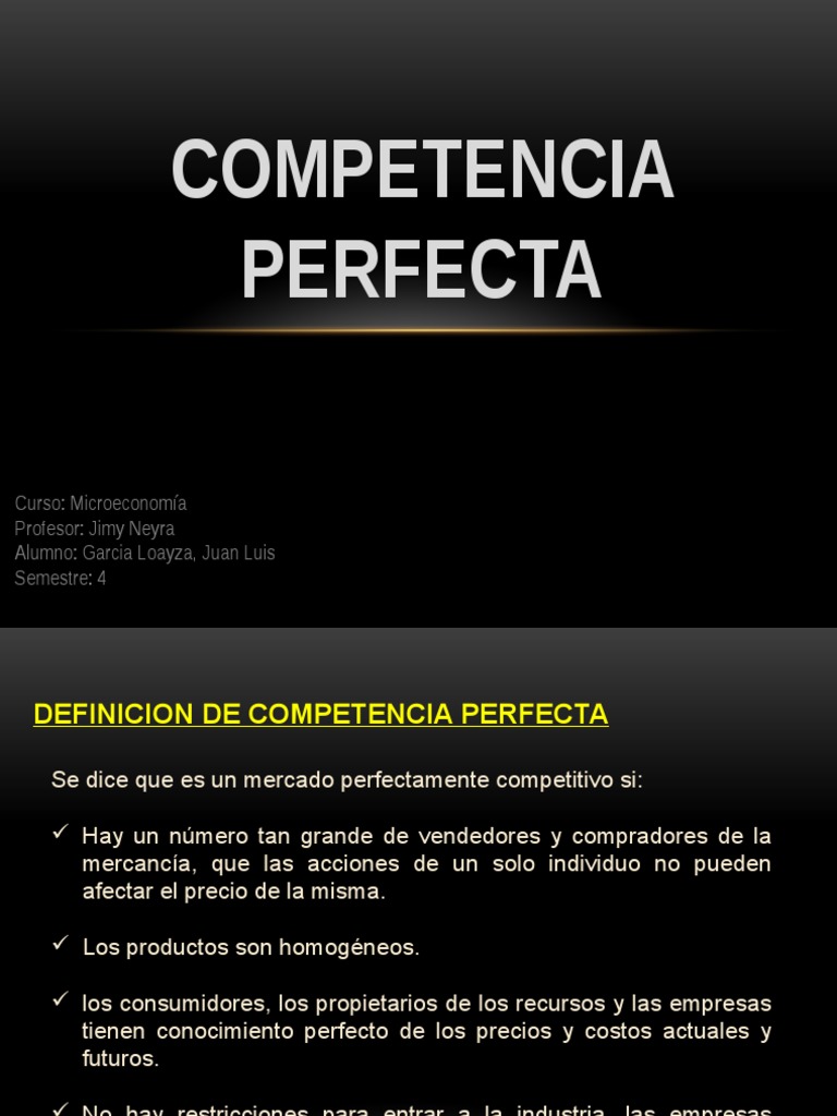 Competencia Perfecta | PDF | Competencia perfecta | Beneficio (economía)