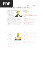 Simpsons Scientific Method-Key