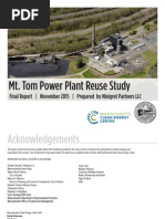 Mount Tom Power Plant Reuse Study