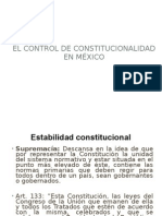 Control de Constitucionalidad. Garantías constitucionales