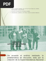 Analisis Ley Universitaria