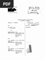 Download Chuck Johnson v Gawker California State Court Complaint by Charles Johnson SN292825814 doc pdf