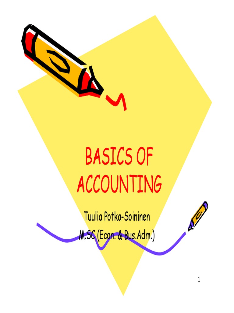Basics of Accounting | PDF | Debits And Credits | Depreciation