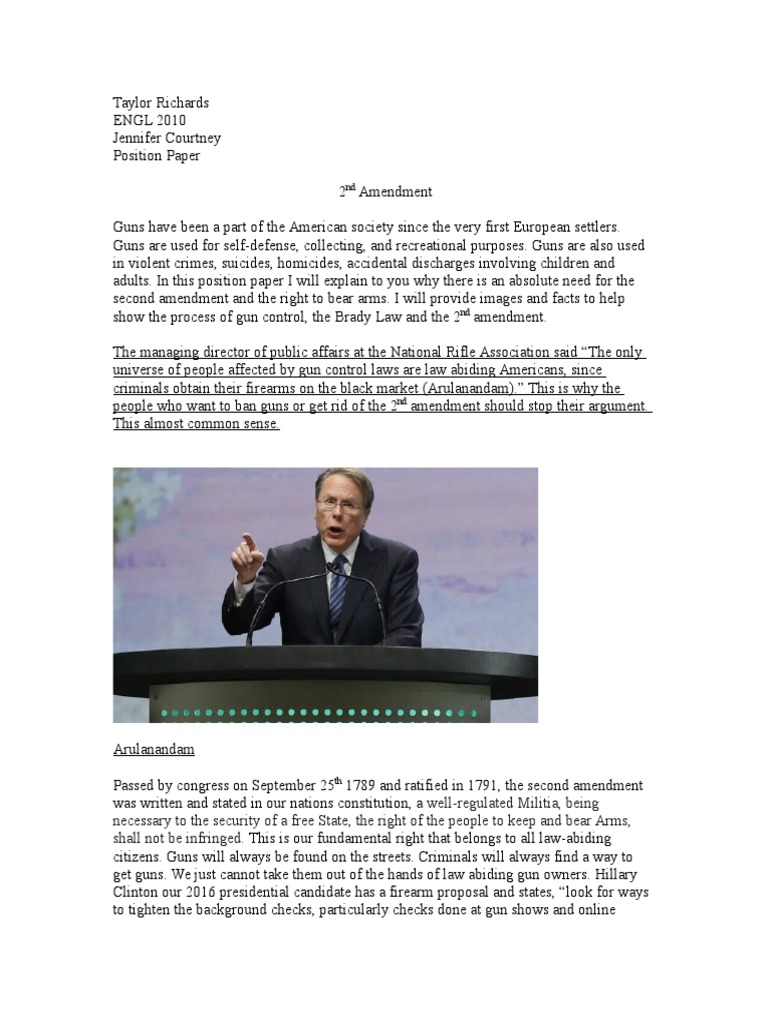 Importance of the Second Amendment | PDF | Gun Politics In The United ...