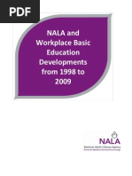 NALA and Workplace Basic Education Developments 1998-2009