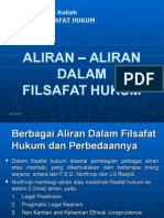 Aliran Aliran Dalam Filsafat Hukum