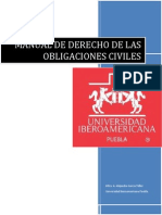 Manual de Derecho de Las Obligaciones Civiles - Alejandra Garcia Téllez