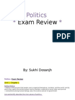 Politics Exam Review Guide