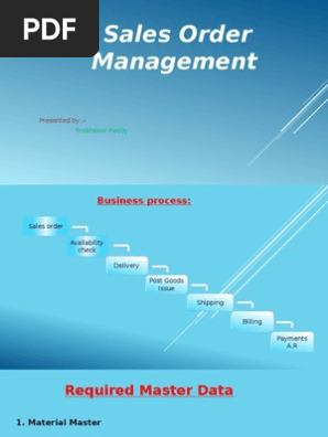 Sales Order Management