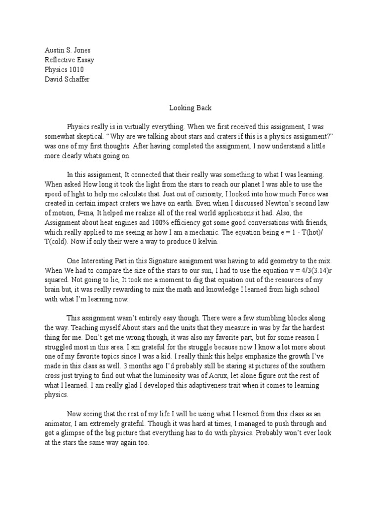 laws of physics essay