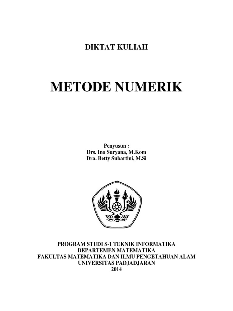 Modul Kuliah Metode Numerik