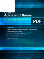 Unit II: Acids and Bases: E. D. Gloria Ust - Faculty of Pharmacy Chem200 - Organic Chemistry