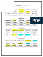 Vocabulary Pre TOEFL