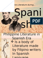 Philippine Literature in Spanish Era Report