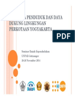 Pararel Session-I Kelas B - Dinamika Penduduk Dan Daya Dukung Lingkungan Perkotaan Yogyakarta Gilang Adinugroho