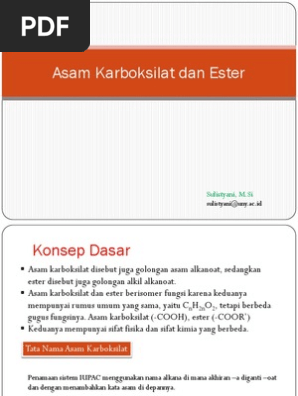 4c Senyawa Asam Karboksilat Ester