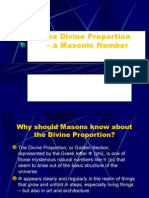 The Divine Proportion - A Masonic Number