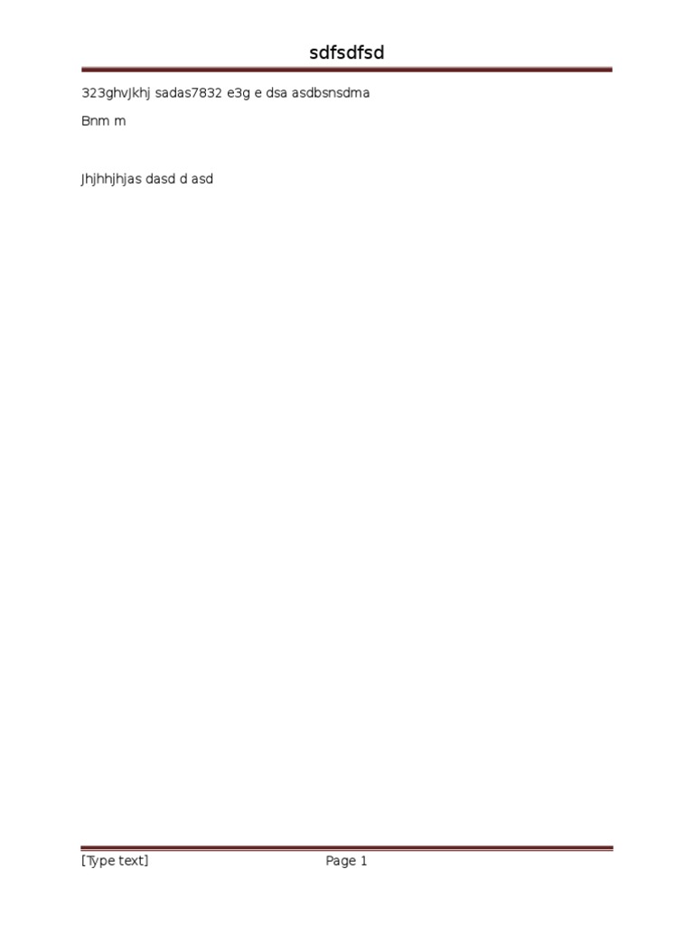 Placeholder Document Content | PDF