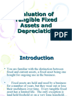 Valuation of Tangible Fixed Assets and Depreciation