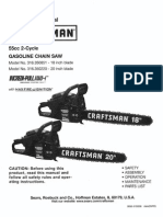 Craftsman Chainsaw 55 cc l 0611378