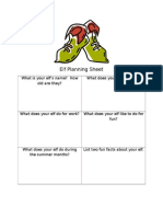 elf planning sheet