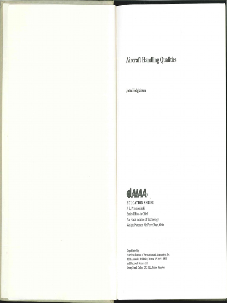 Aircraft Handling Qualities PDF PDF