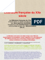 Littérature Française Du XXe Siècle