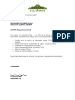 Carta Entrega de Documentos Aznoraldo Rodriguez