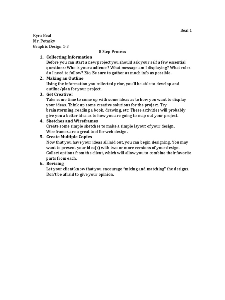 8 Step Process | PDF
