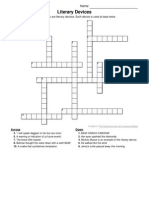 Literary Devices Crossword