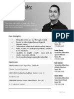 Jaime Gonzalez - Resume