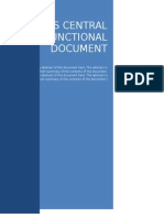Campus Central Functional Document: (Type The Document Subtitle)
