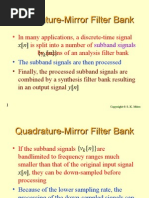 Quadrature-Mirror Filter Bank