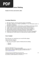 Clinical Decision-Making: Learning Objectives