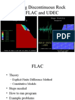 Modelling Discontinuous Rock With FLAC and UDEC