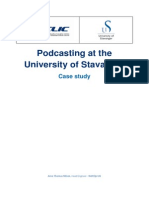Podcasting at The University of Stavanger: Case Study