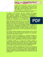 El Marketing Es Una Ciencia o Un Arte Por Carmen Tortolero