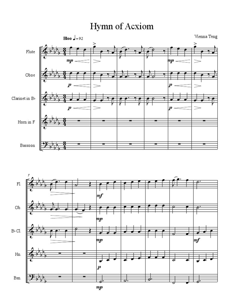 Hymn of Acxiom for Woodwind Quintet
